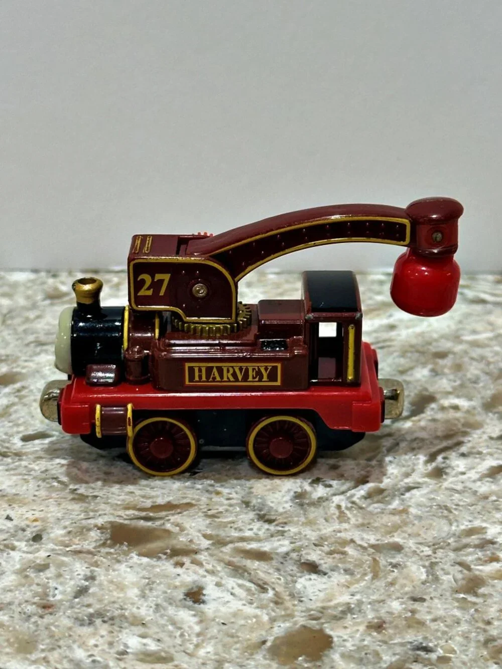 Thomas & Friends Harvey the Crane Engine Die Cast Take Along 2003 Learning Curve